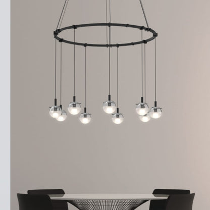 Sonneman Suspenders LED Single Ring Multi Light Pendant