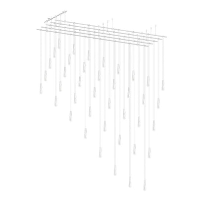 Sonneman Suspenders 117" Wide LED Abstract Linear Chandelier