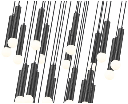 Stari by Z-Lite Matte Black 27 Light Chandelier