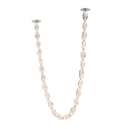 Studio M Dolce Vita 90" Wide LED Crystal Linear Pendant with Beveled Crystal Shades