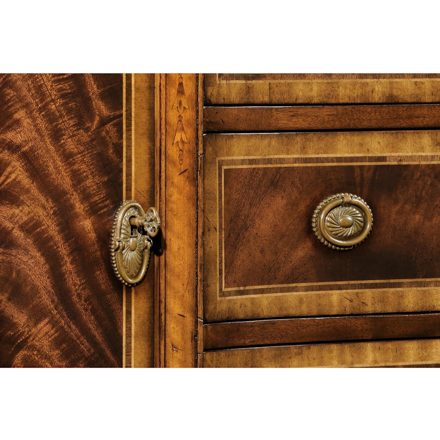 Jonathan Charles Buckingham Sideboard with Curved Doors (492637-MAH)