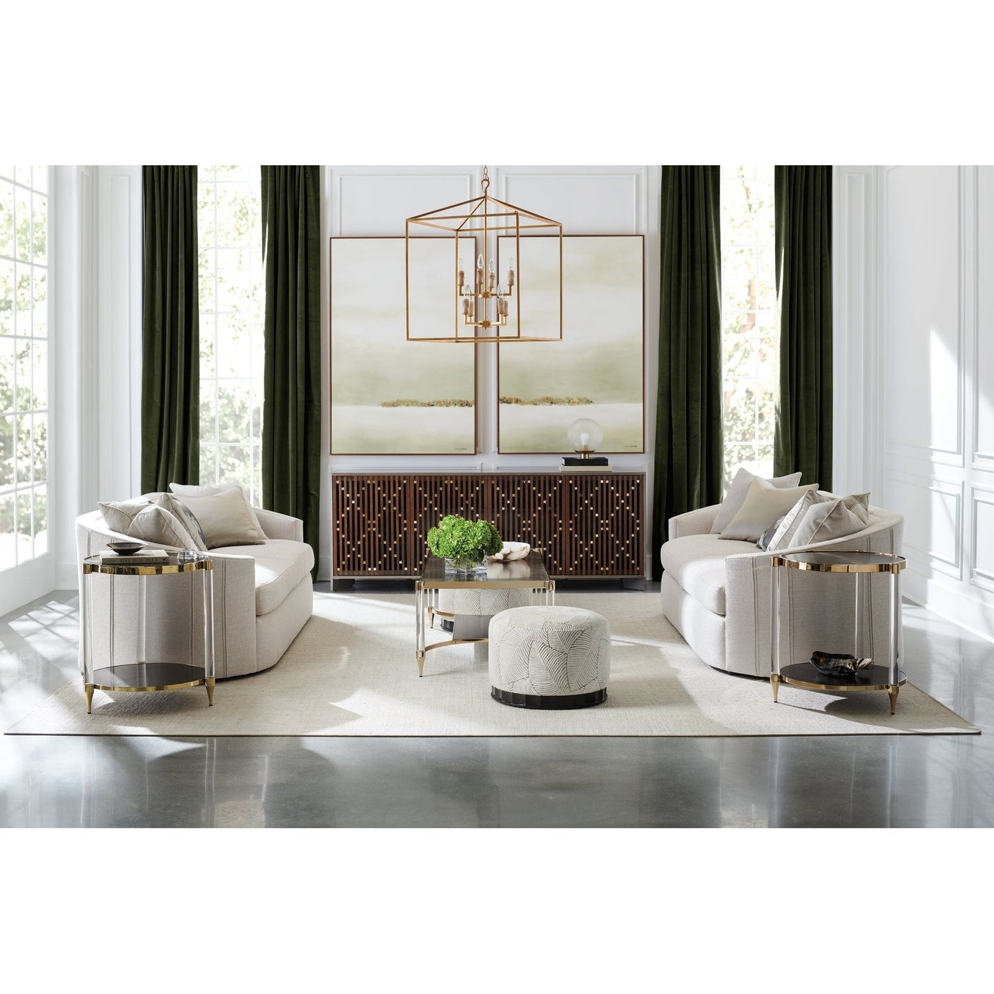 Caracole Classic Diamond In The Rough Console & Desk
