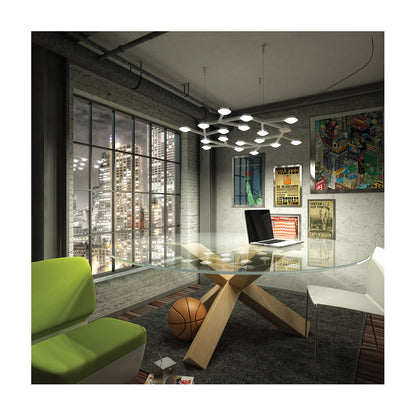 LED Net Circle Suspension