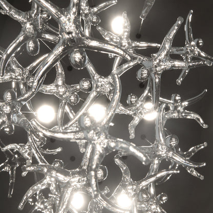 Angel Falls 9 Light Suspension - 36 Crystal Angels