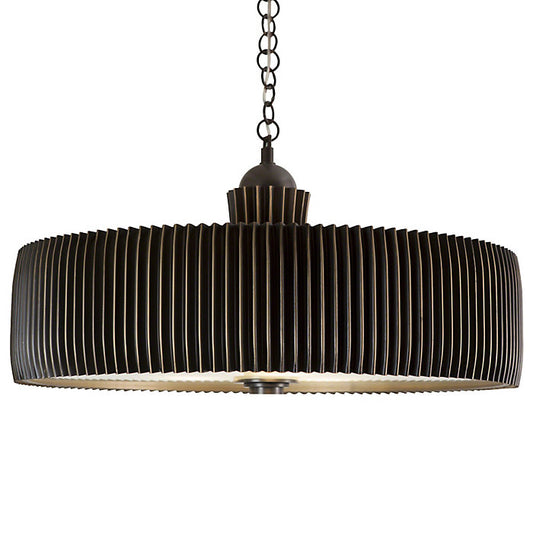 Crimp Drum Pendant