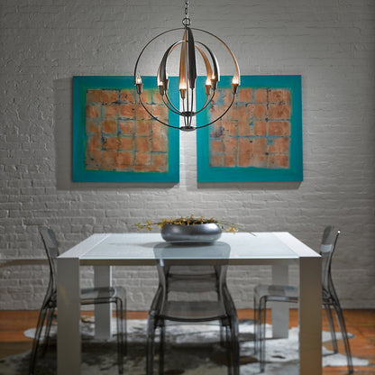 Double Cirque Chandelier
