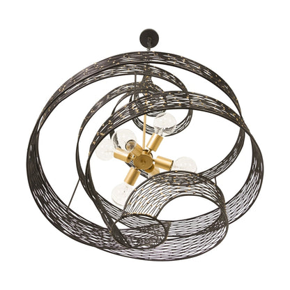 Varaluz Flow 6 Light 26" Wide Abstract Chandelier