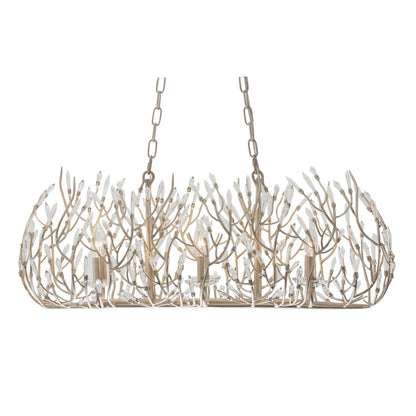 Varaluz Bask 6 Light 36" Wide Crystal Linear Pendant