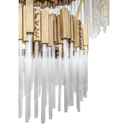 Varaluz Matrix 14 Light 30" Wide Waterfall Chandelier
