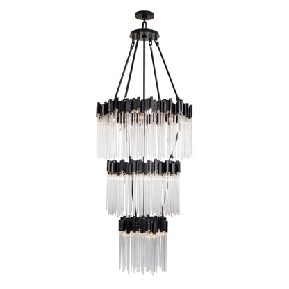 Varaluz Matrix 18 Light 30" Wide Waterfall Chandelier