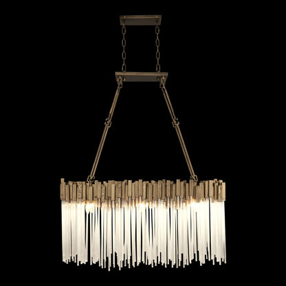 Varaluz Matrix 6 Light 37" Wide Linear Chandelier