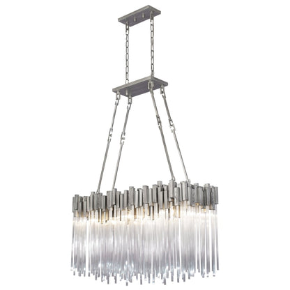 Varaluz Matrix 6 Light 37" Wide Linear Chandelier