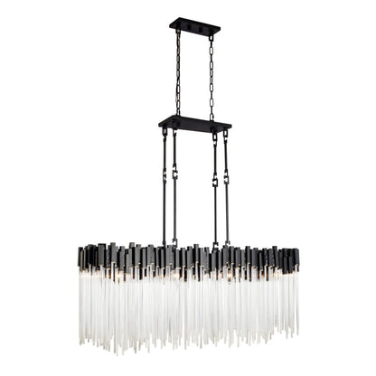 Varaluz Matrix 8 Light 49" Wide Linear Chandelier