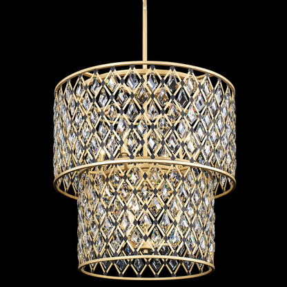 Varaluz Windsor 7 Light 25" Wide Crystal Waterfall Chandelier