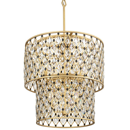 Varaluz Windsor 7 Light 25" Wide Crystal Waterfall Chandelier