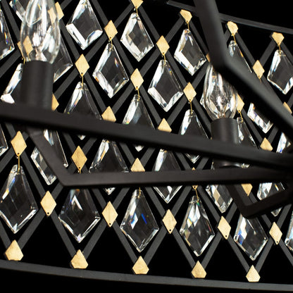 Varaluz Windsor 8 Light 36" Wide Crystal Drum Chandelier