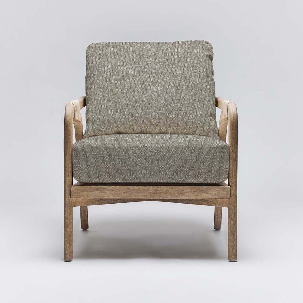 Interlude Delray Lounge Chair White Ceruse