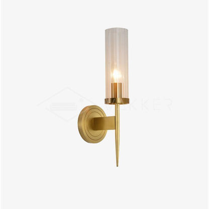 Alouette Wall Light ? 4.7″ x H 15.8″ / Dia 12cm x H 40cm / Brass Wall lamp