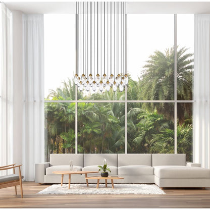 Z-Lite Arden 23 Light 54" Wide Suspension Linear Pendant