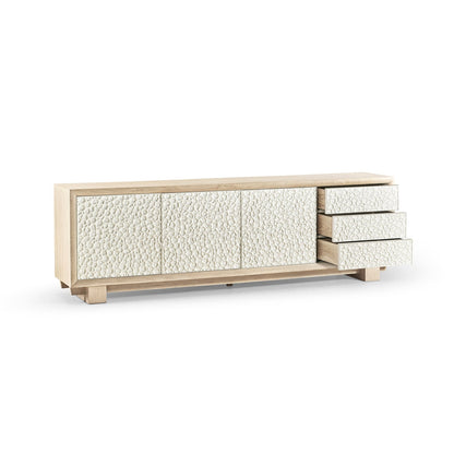 Jonathan Charles Pelagic Cast Metal Entertainment Console (500425-BLO-CPM)